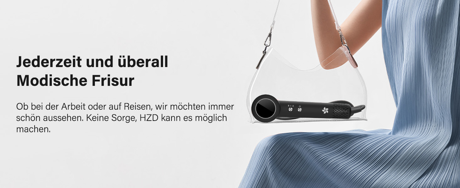 Професійний фен для волосся з дифузором, безщітковий двигун 110 000 об/хв, 400 млн плазмових іонів, низький рівень шуму 57дБ, чорний