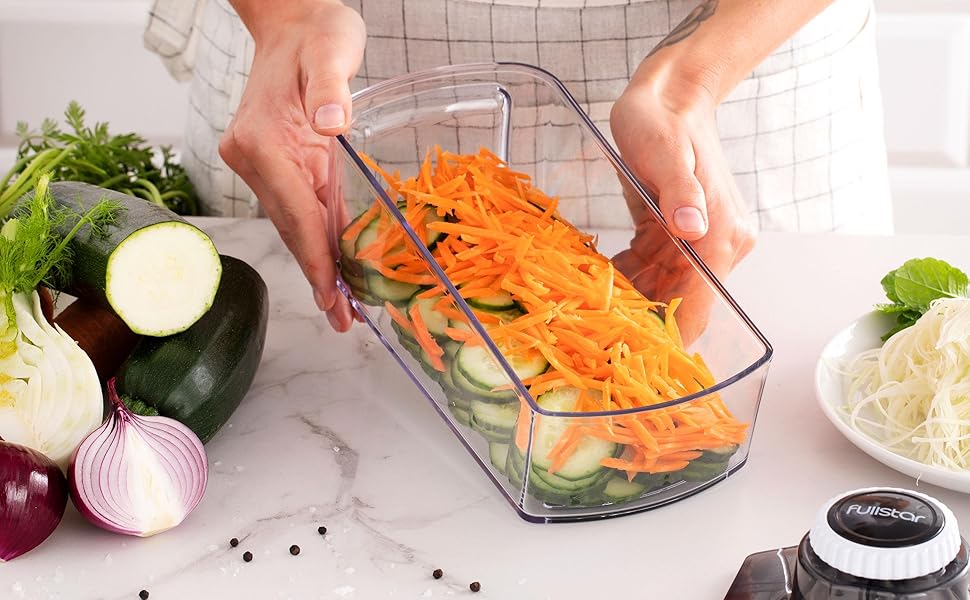 Мандоліна для овочів Gemüsehobel: набір 6-в-1 для нарізки овочів та фруктів | Нарізна терка для кухні