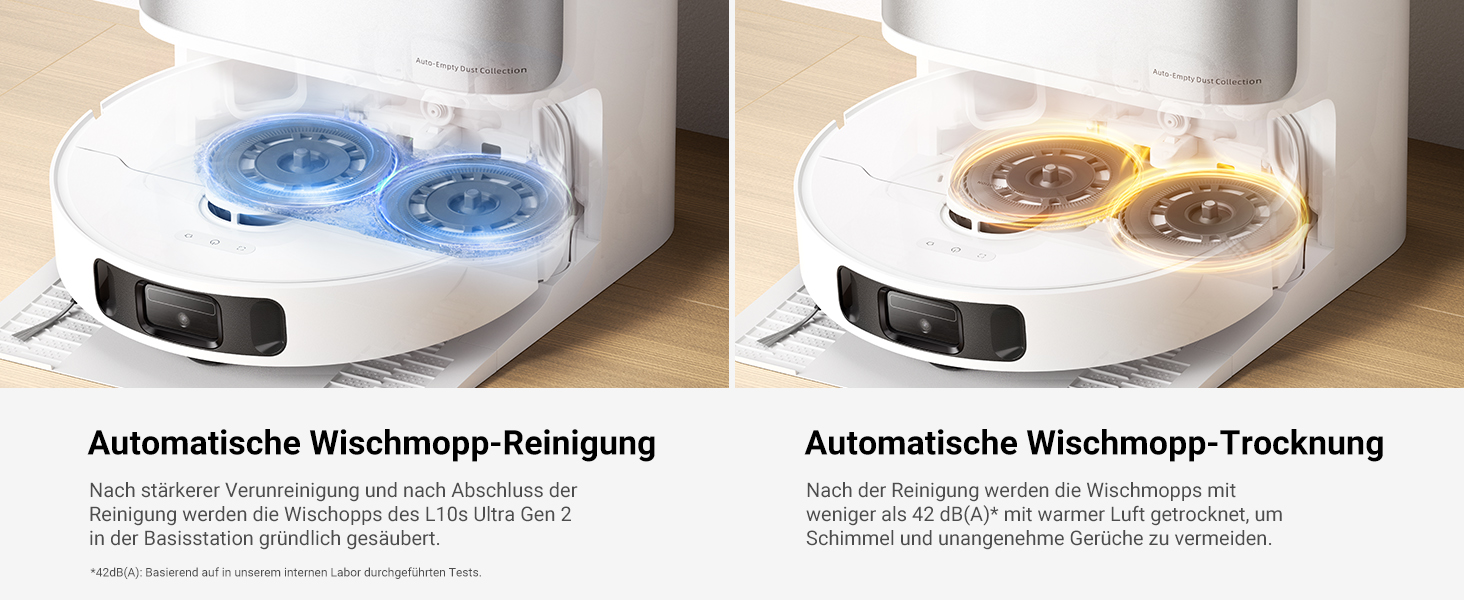 Робот-пилосос Dreame L10s Ultra Gen 2 з функцією миття, технологія RoboSwing™ та потужністю 10 000 Pa Vormax™, режим для тварин, автоматична станція, потужне прибирання килимів