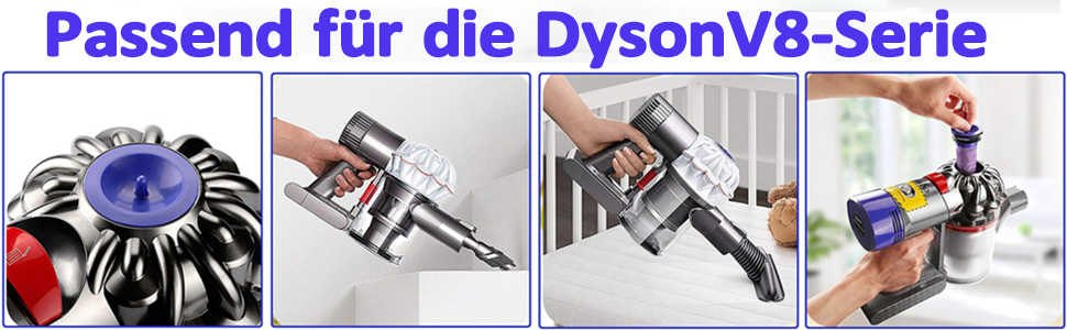 Змінна батарея ємністю 8000 мАг, сумісна з Dyson V8 Animal/Absolute/Motorhead/Fluffy/SV10