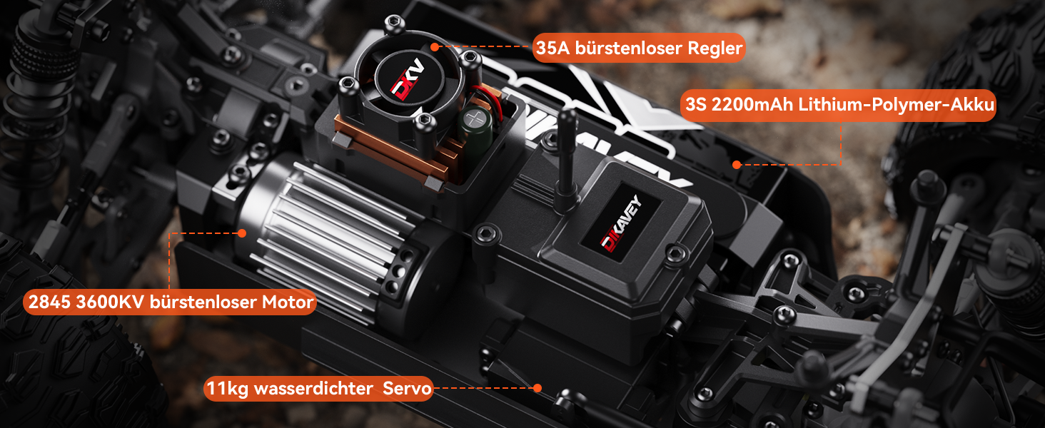 Швидкісний RC автомобіль 1/12 для дорослих, 50 миль/год, Brushless, Drift, 4WD RTR, з гіроскопом, помаранчевий