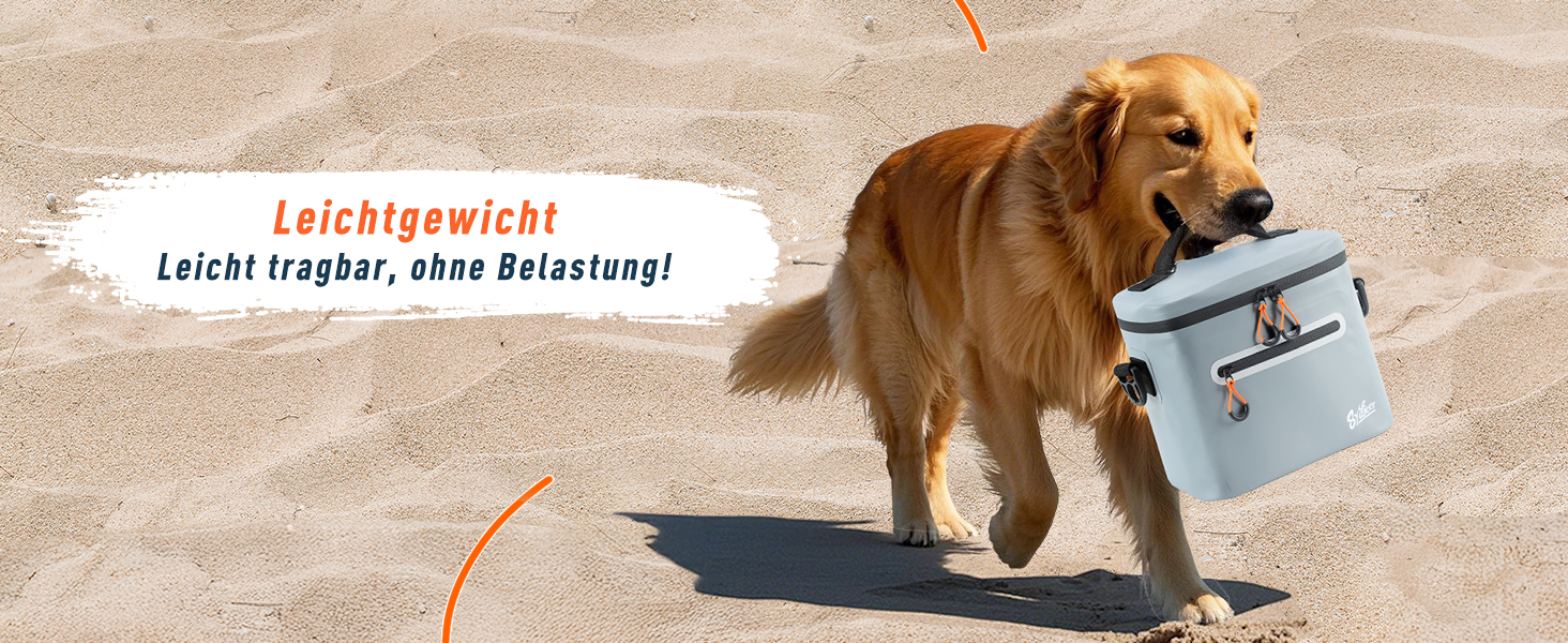 Термосумка-холодильник 7/14/24л ізольована водонепроникна для кемпінгу, пікніка, пляжу та грилю - міцна, сіра 7л