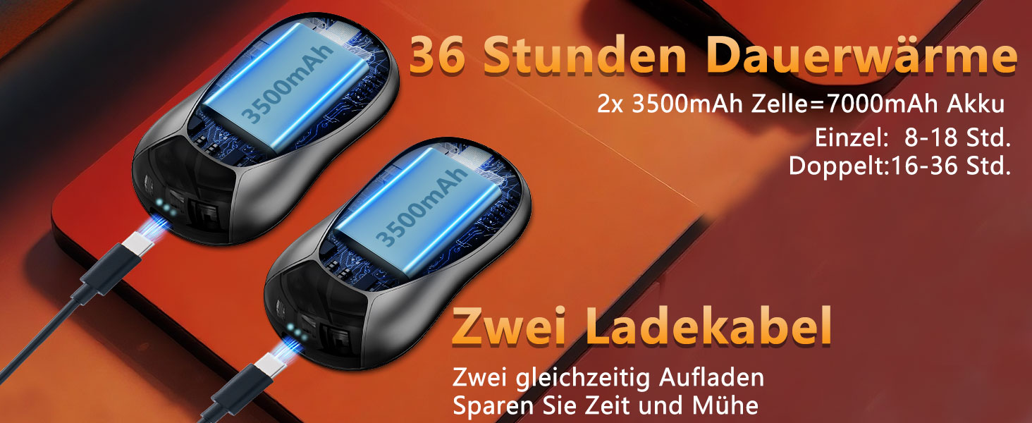 Електричні грілки для рук 2 шт. - Магнітні кишенькові грілки AI, що заряджаються, 36 годин тепла, багаторазові грілки для рук, компактні грілки для дітей, чоловіків, жінок, білий (дисплей, чорний)