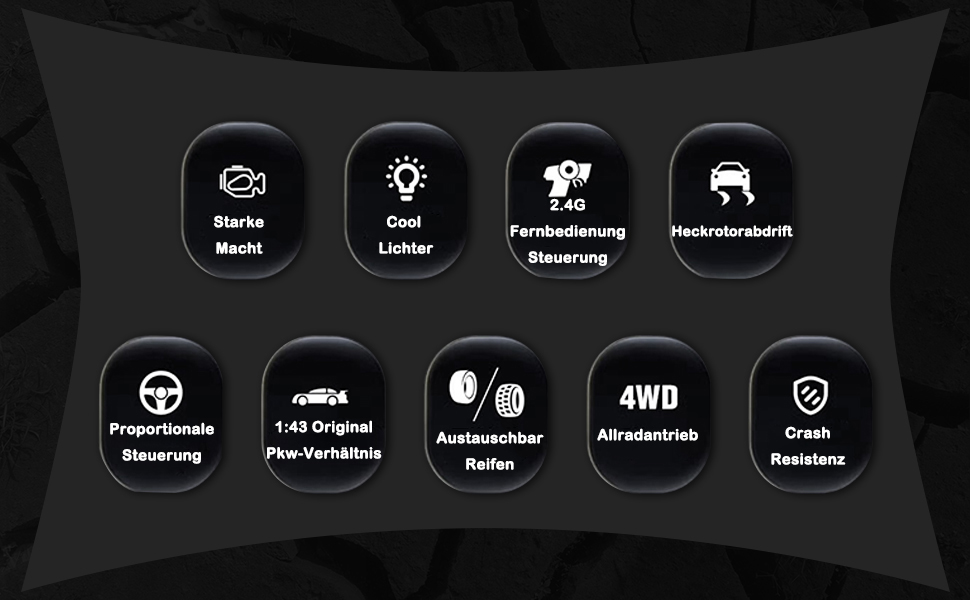 RC Автомобіль 1/43 Масштаб Готовий до Гонок Дрифт 4WD з Пультом, Світлодіодне Підсвічування, Синій