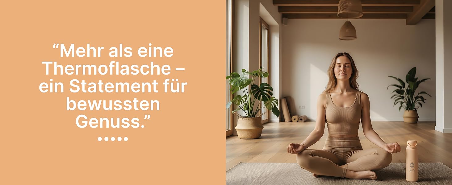 Турботермопляшка для чаю та напоїв 600 мл з нержавіючої сталі, без BPA, з ситом, персиковий колір