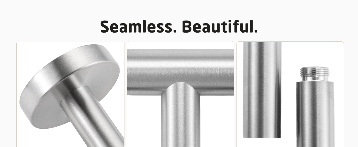 Тримач для рушників настінний, нержавіюча сталь SUS304, 70 см, щітка, KES A2000S70B-2