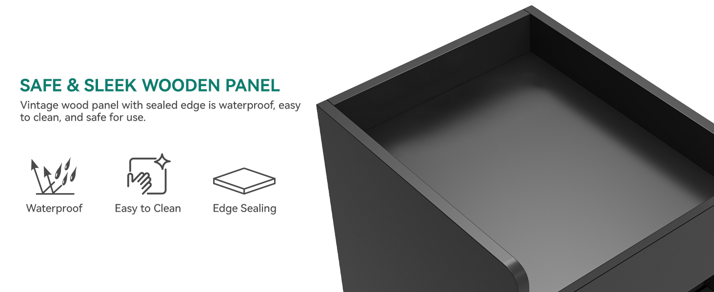 Приліжкові тумбочки YITAHOME (2 шт) з металевими ніжками та ручками, білий колір, 3 висувні ящики, 35 x 40 x 59 см, для спальні та вітальні