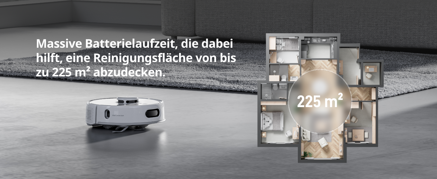 SwitchBot K10+ Pro Робот-пилосос з док-станцією для самостійного очищення, LiDAR-навігація, тиха робота 45dB, сумісний з Alexa