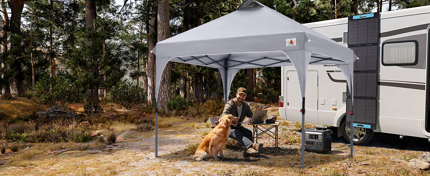 Павільйон садовий ABCCANOPY водонепроникний 3x3м, зелений Waldgrün, з сумкою для транспортування та комплектом кріплення