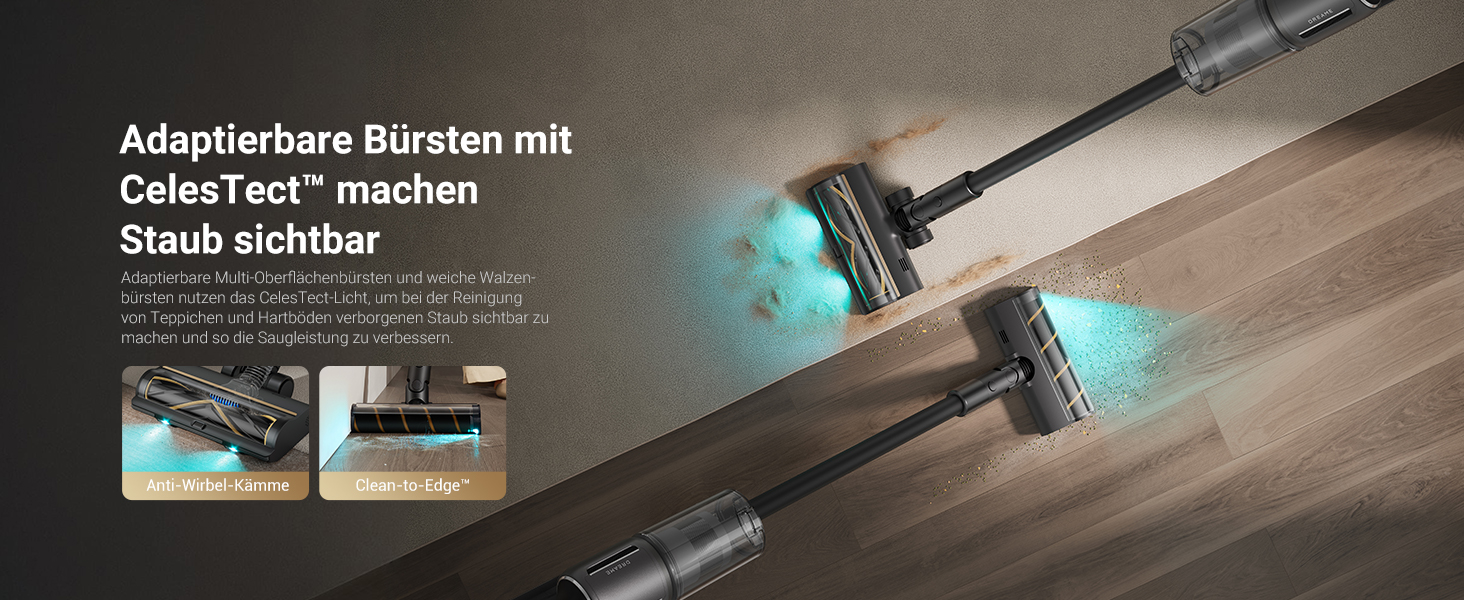 Dreame Z30 - Бездротовий пилосос з потужністю 190AW, LED-дисплеєм та турбо-щіткою для видалення шерсті тварин, 90 хвилин роботи, ідеальний для прибирання дому