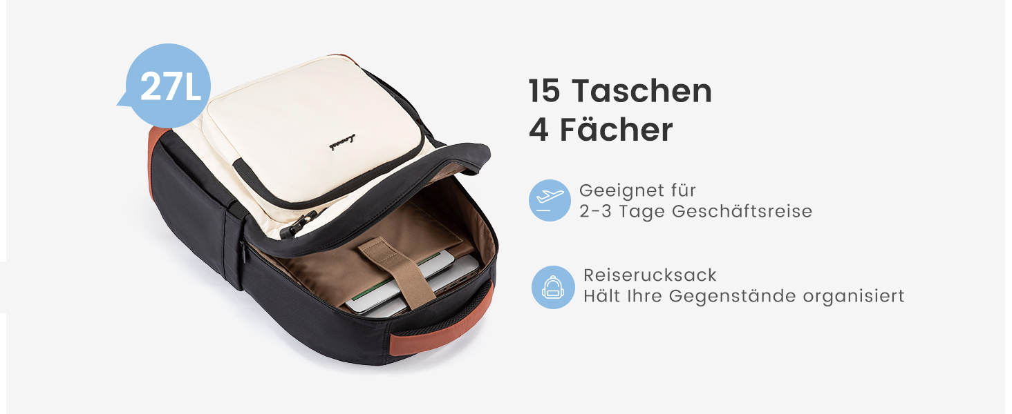 LOVEVOOK Рюкзак для жінок, чорний, 15.6 дюймів, водовідштовхуючий, з відділенням для ноутбука, для школи, університету, роботи