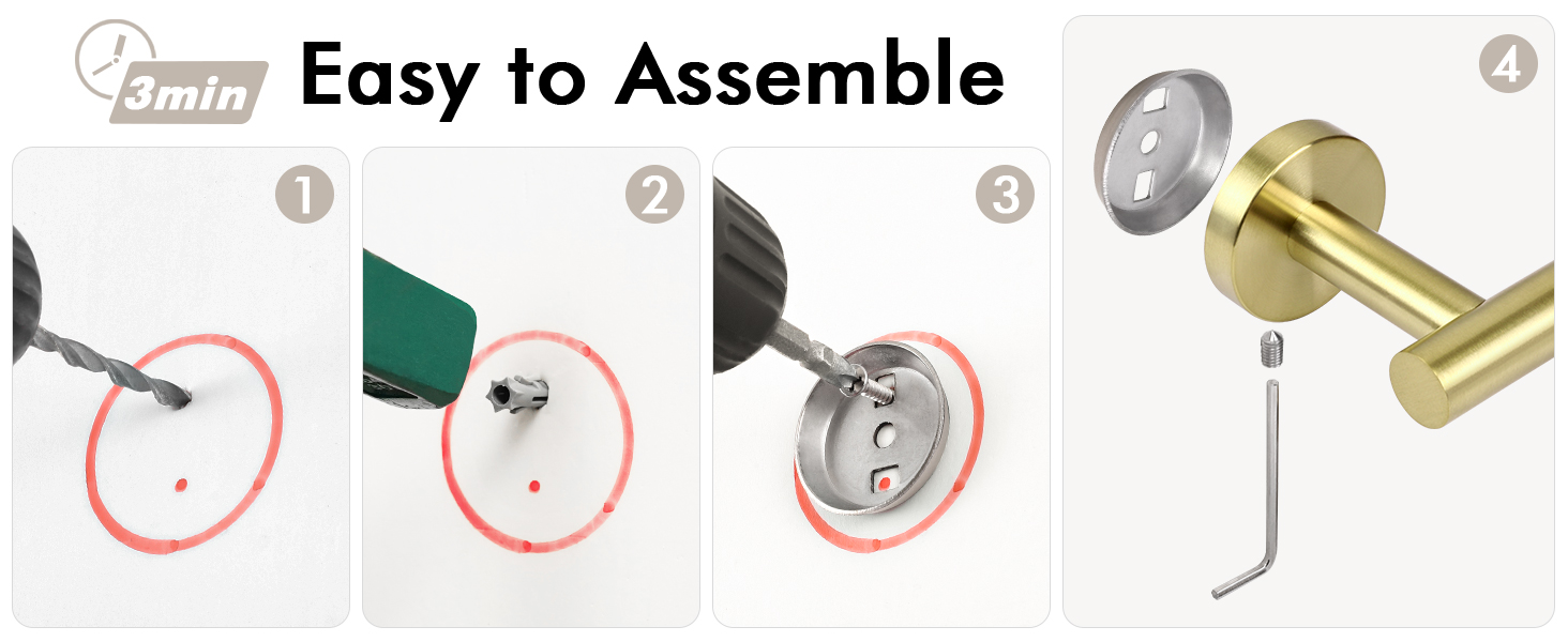 Тримач для рушників KES, стійка для рушників, нержавіюча сталь SUS304, настінний, 70 см, щіткова обробка, A2000S70B-2