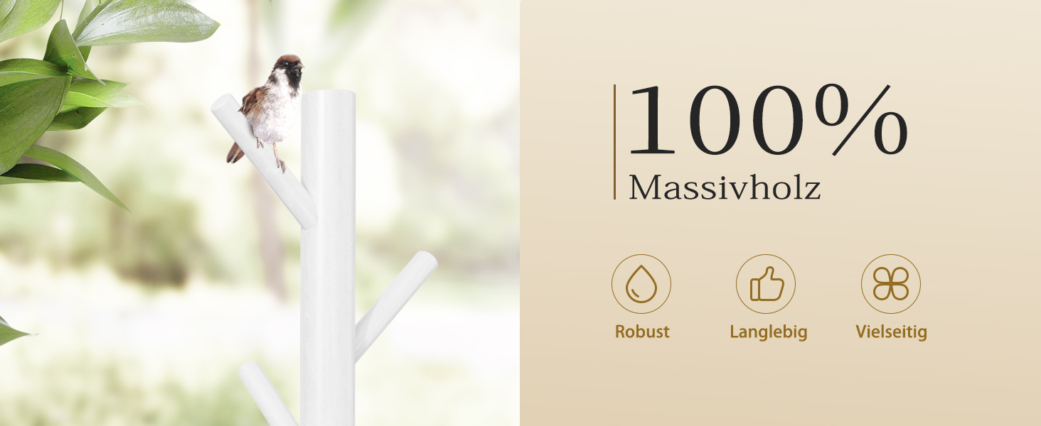 Підвісна шафа Pipishell для одягу, вішалка для курток, 8 гачків, природа (білий)