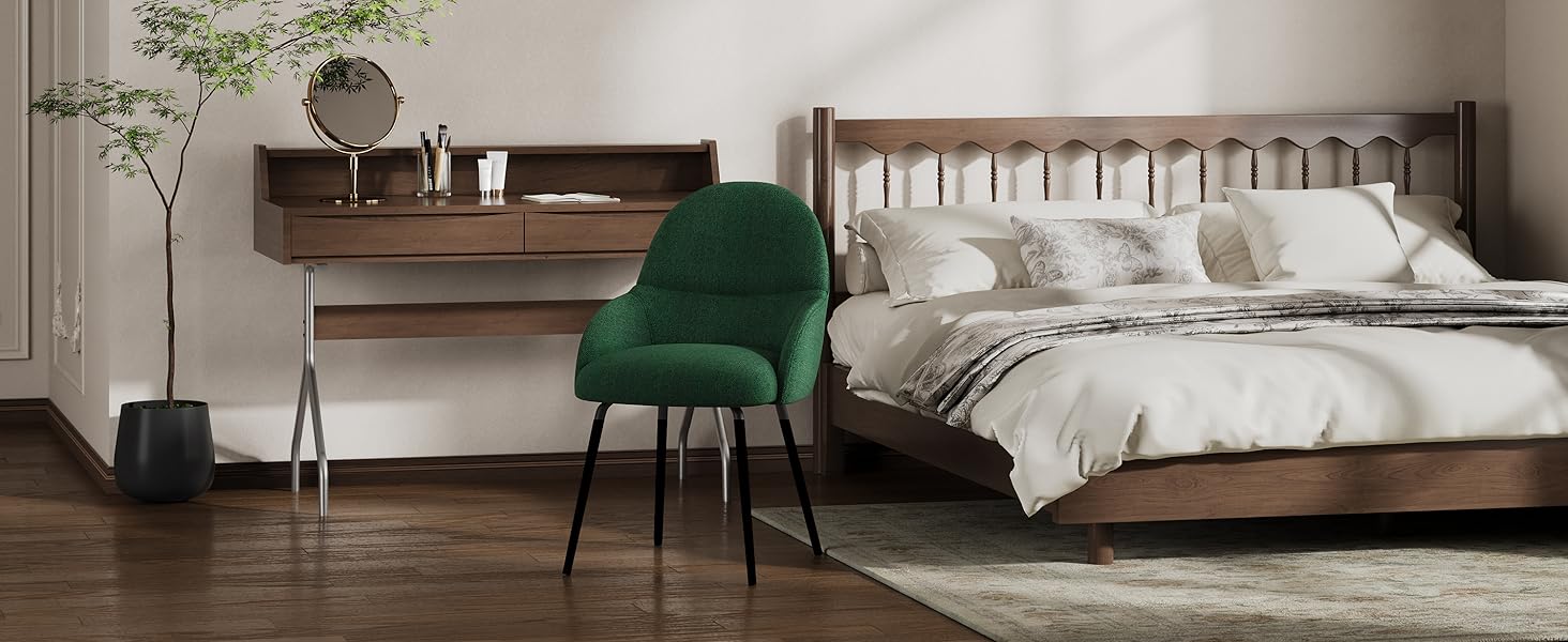 6 стільців для їдальні з підлокітниками – ергономічні оббиті стільці, сучасні кухонні стільці з льоновим покриттям та металевими ніжками, для вітальні, їдальні, кухні, бежевий колір, комплект 6 шт.