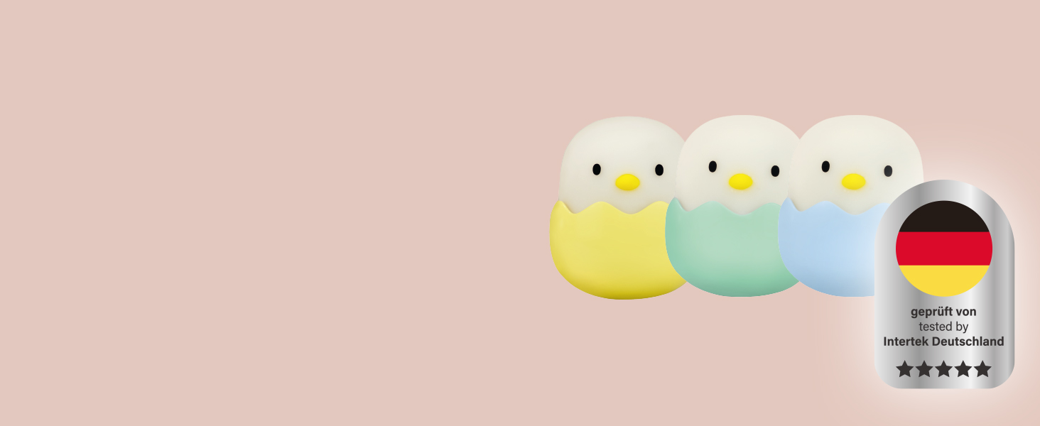 Нічник дитячий LED MegaLight Eggy 3 шт. з USB зарядкою, диммер, безпечний для немовлят