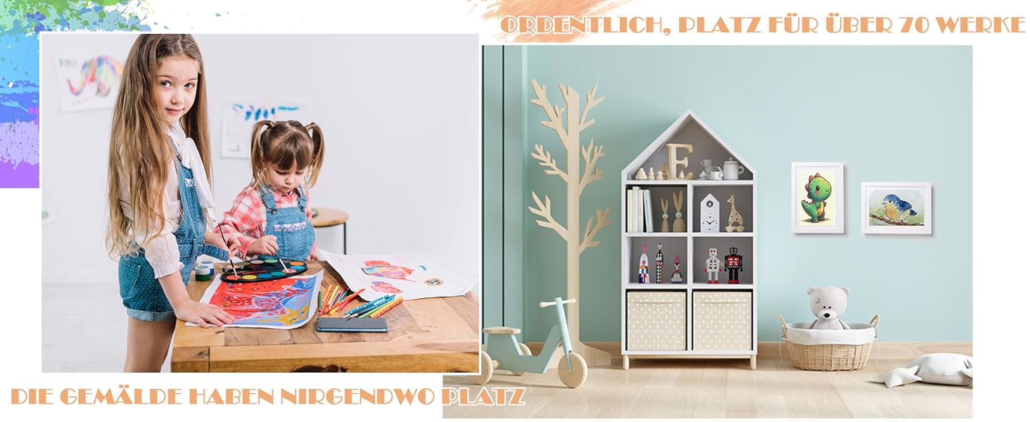 Рамки для дитячих малюнків A4 Kromapolis, 2 шт. Екологічне MDF, дерев'яний колір