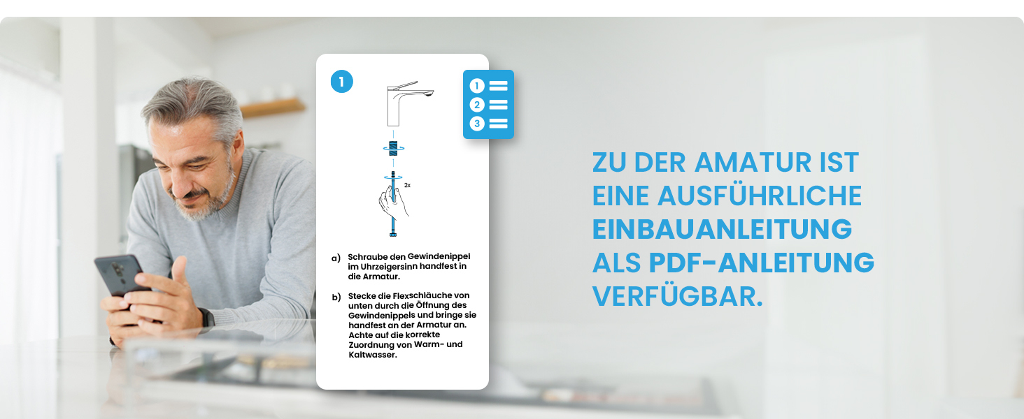 Змішувач для умивальника Bächlein Aldeya чорний матовий, з монтажним комплектом, для накладних умивальників
