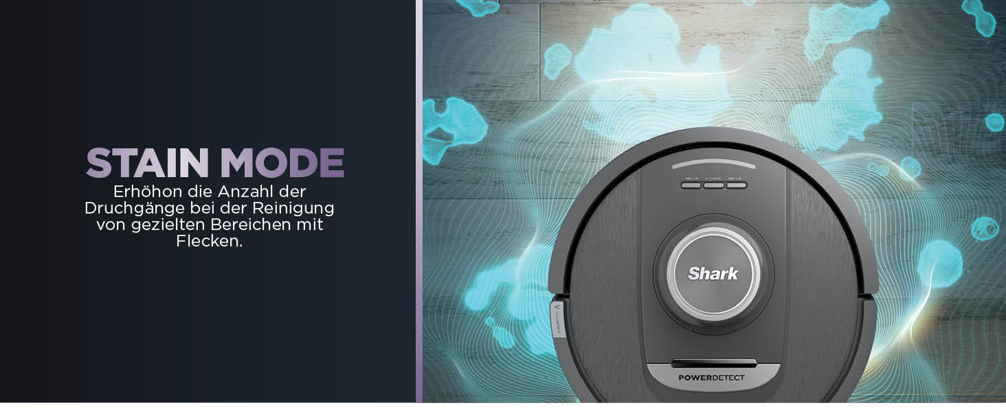 Робот-пилосос та миючий робот Shark PowerDetect RV2800ZEEU: 2-в-1, самостійне очищення, LiDAR, App-керування, чорний