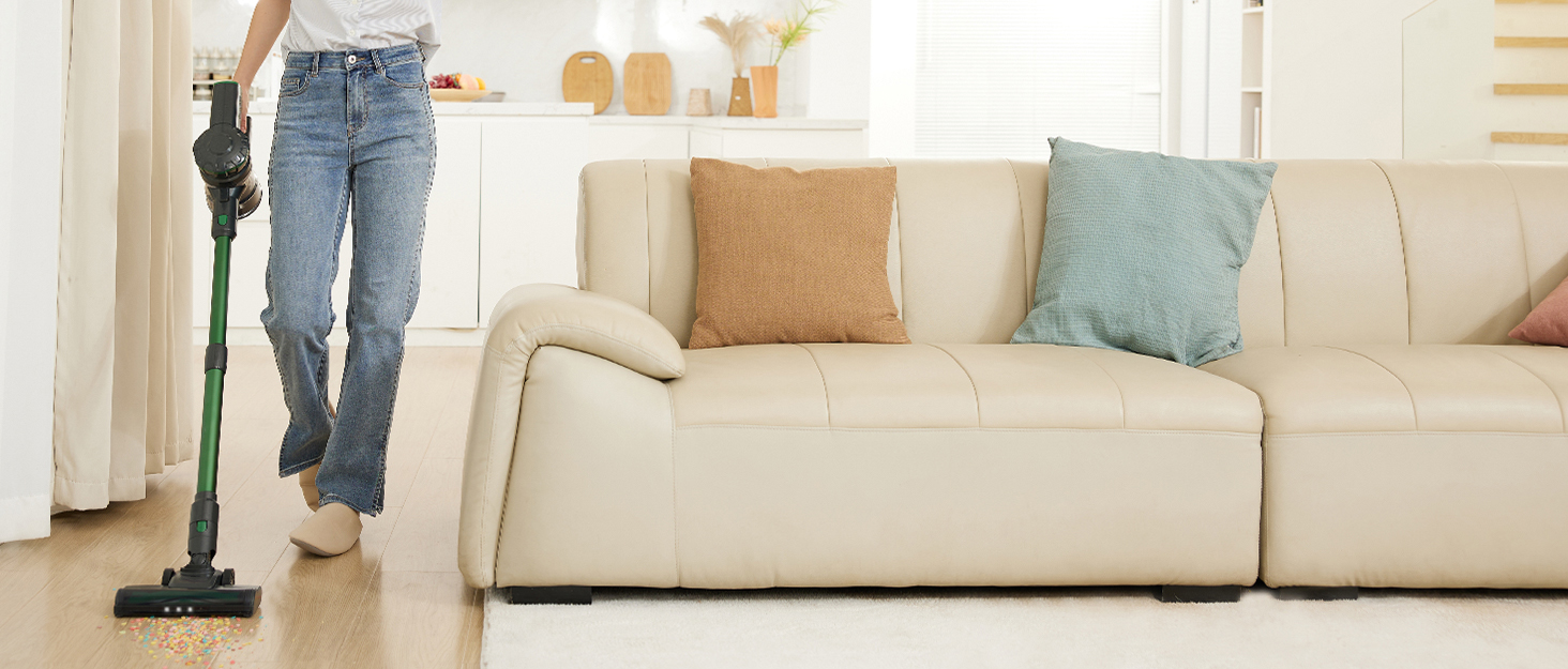 Бездротовий акумуляторний пилосос Vexilar V9PRO: 500W, 45Kpa, 60 хвилин роботи, LED дисплей, для твердих поверхонь, килимів та шерсті тварин