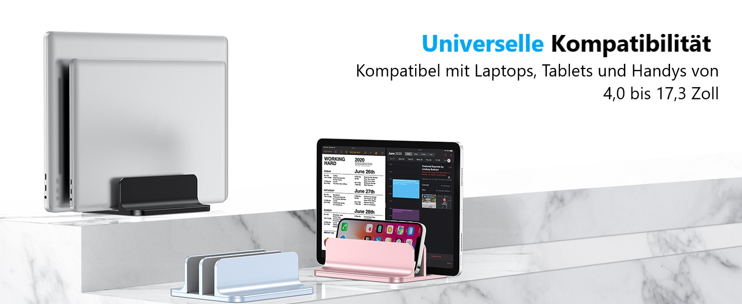 Підставка для ноутбука OMOTON: регульована, для екранів до 17.3 дюймів, сумісна з MacBook Air/Pro (блакитна)