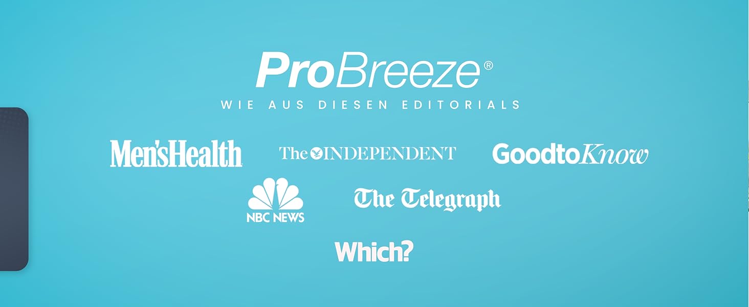 Міні-керамічний тепловентилятор Pro Breeze 500 Вт для робочого місця або столу - Керамічний компактний обігрівач PTC - білий