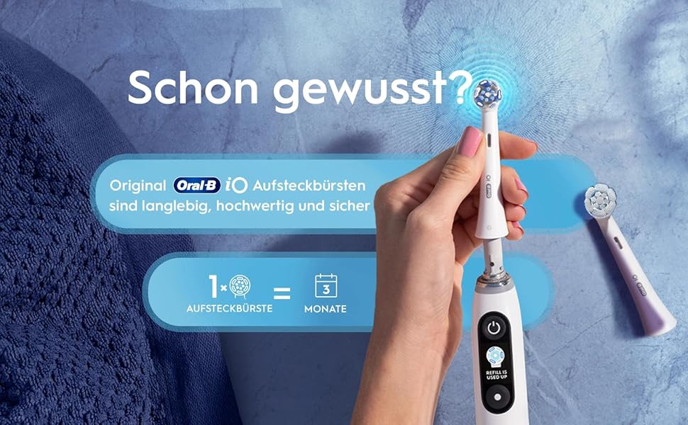 Смінні насадки для електричної зубної щітки Oral-B iO Ultimative Reinigung, чорні, 10 шт.