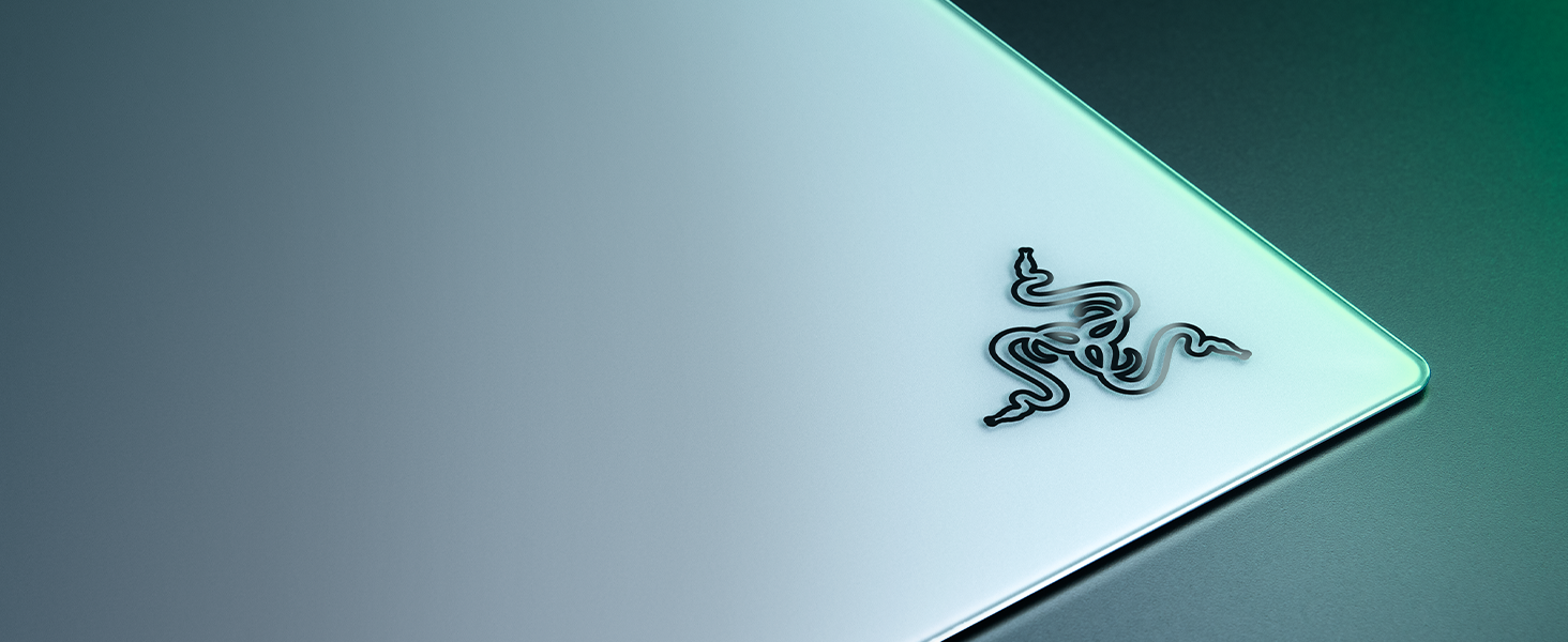 Скляний ігровий килимок для миші Razer Atlas Pro Premium (загартоване скло, мікротравлена поверхня, білий, 450 x 400 x 5 мм)