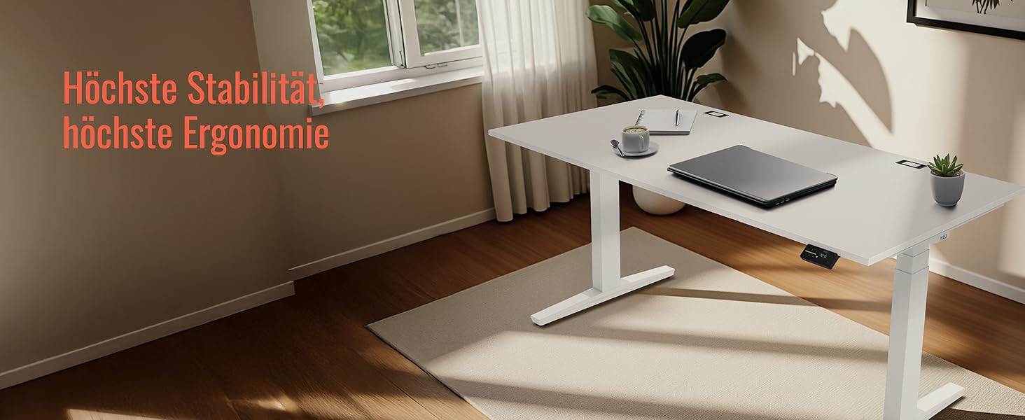 Стол Yaasa Desk Lite регульований по висоті 100x60 см, чорний – електричний офісний стіл з автопідйомом, пам'яттю та кабелепроводом