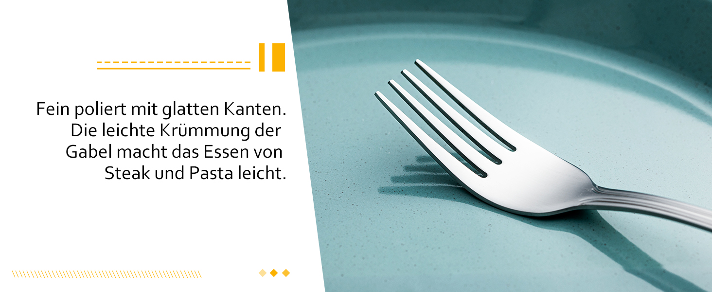 Набір столових приборів Velaze на 12 осіб (60 предметів) з нержавіючої сталі. Включає: 12 ножів, виделок, ложок, чайних ложок, виделок для тортів. Полірування, придатний для миття в посудомийній машині.