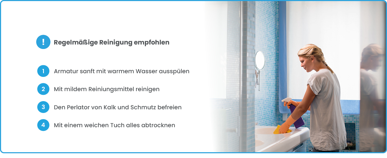 Змішувач для ванної кімнати Bächlein Tamina з водоспадом, однорідний, з довговічною керамічною картридж, комплект для монтажу, хром (висока якість)