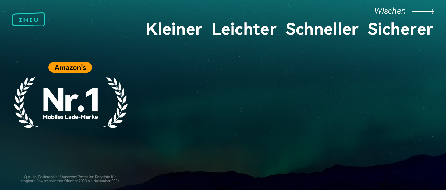 Портативний зарядний акумулятор INIU на 25000mAh, 100W, USB-C, для ноутбуків, телефонів, iPad, DJI, камер, iPhone 17/16/15/14, чорний