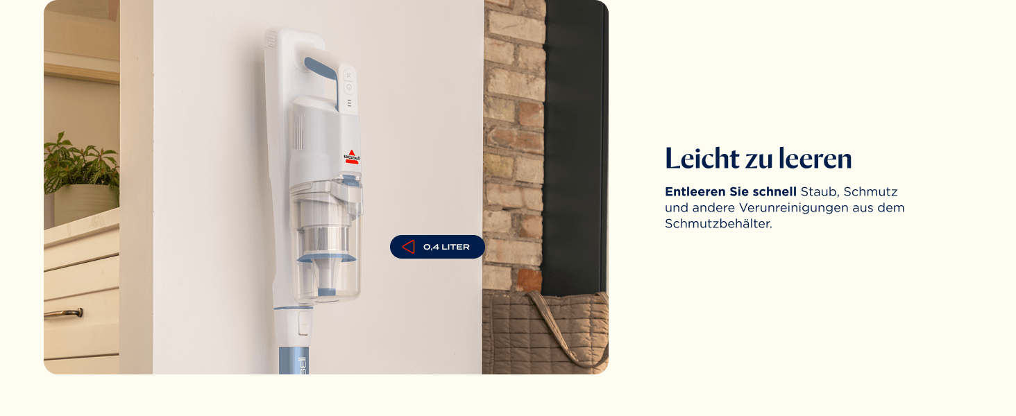 Акумуляторний пилосос Bissell PowerClean FurGuard для шерсті тварин з HEPA-фільтром, 2500 mAh, 50 хв роботи