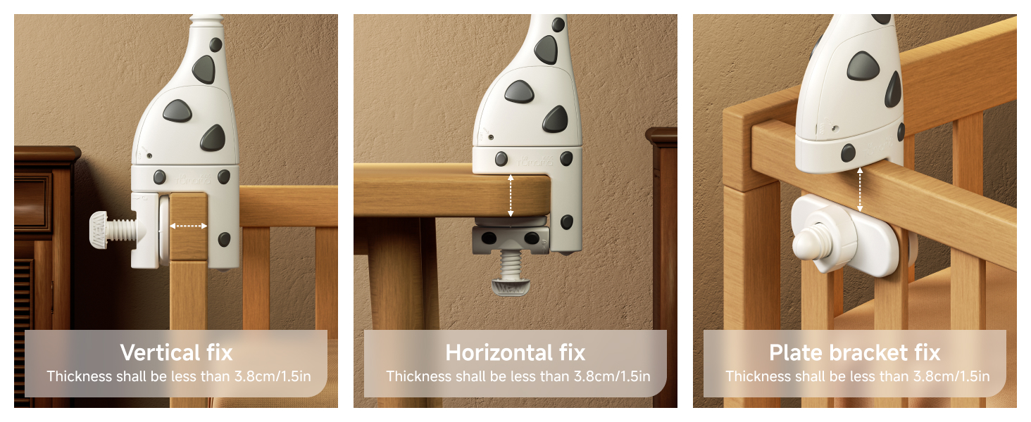 Мобіль для ліжечка TUMAMA 3-в-1 з пультом, проєктором, нічником та музикою для малюків