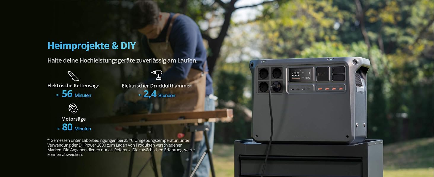 Портативна сонячна електростанція DJI Powerstation 1000W, 512Wh LiFePO4, 4-в-1, 23db, для кемпінгу та автономного життя