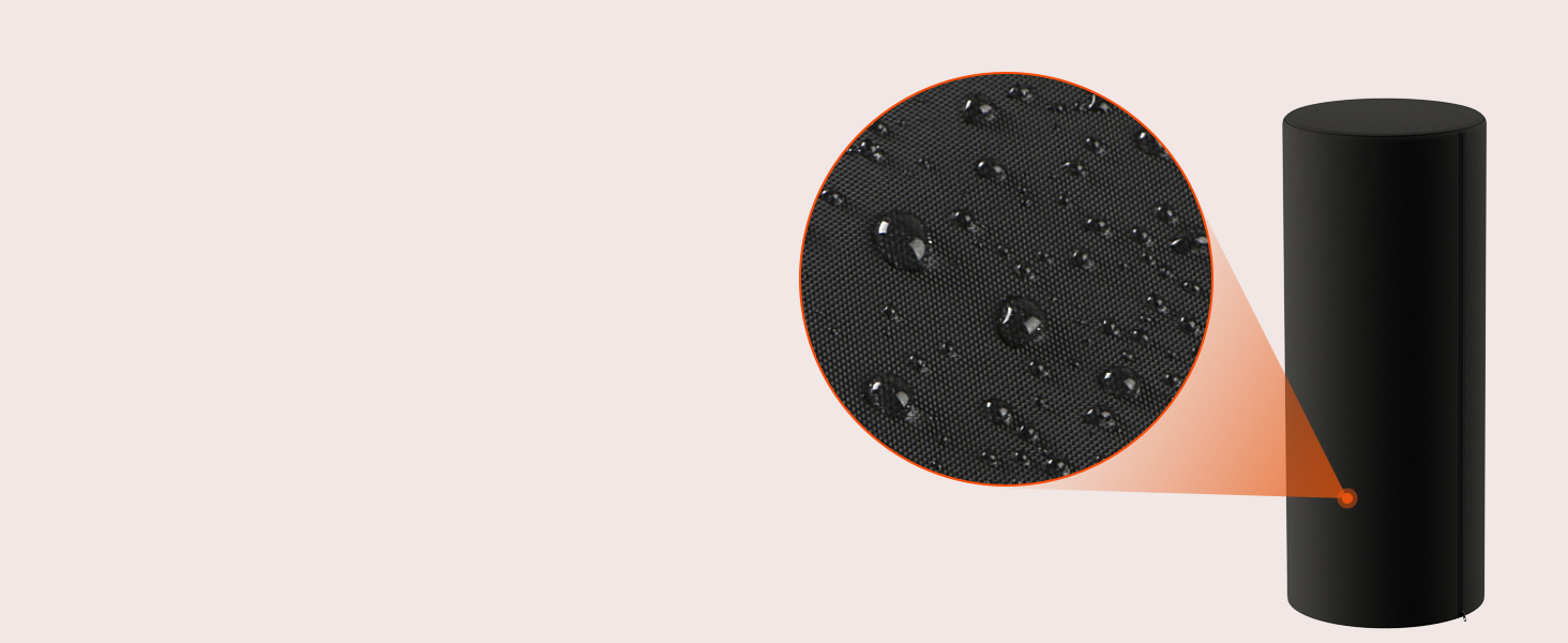 Газовий обігрівач для тераси TLSUNNY з захисною кришкою, на колесах, з піроелектричним запалом, чорний (Газовий балон не входить у комплект)