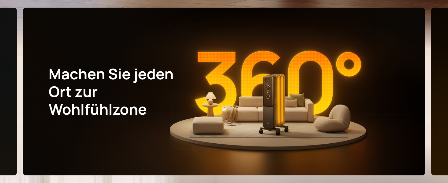 Електричний масляний радіатор Dreo з 9 ребрами, 2000W, тихий, з захистом від перегріву та перекидання, термостатом, дитячим замком, енергозберігаючий