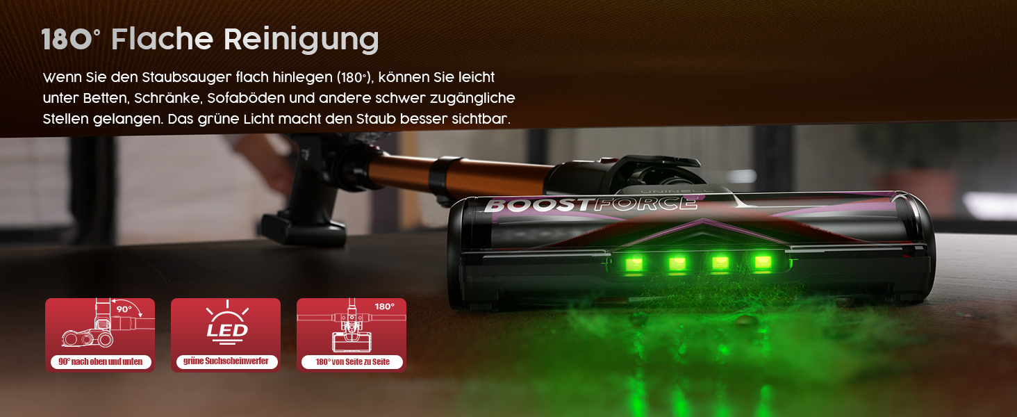 Бездротовий акумуляторний пилосос UNINELL HOME 50000Pa, 580W, 70 хвилин, LED-дисплей, антизаплутана щітка, для твердих поверхонь, килимів, шерсті тварин