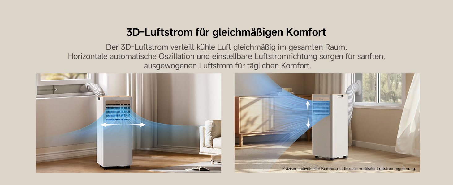 Мобільний кондиціонер Dreame P-Wind10 9000 BTU 3-в-1: охолодження, осушення, вентиляція. Керування через додаток, нічний режим, самоочищення