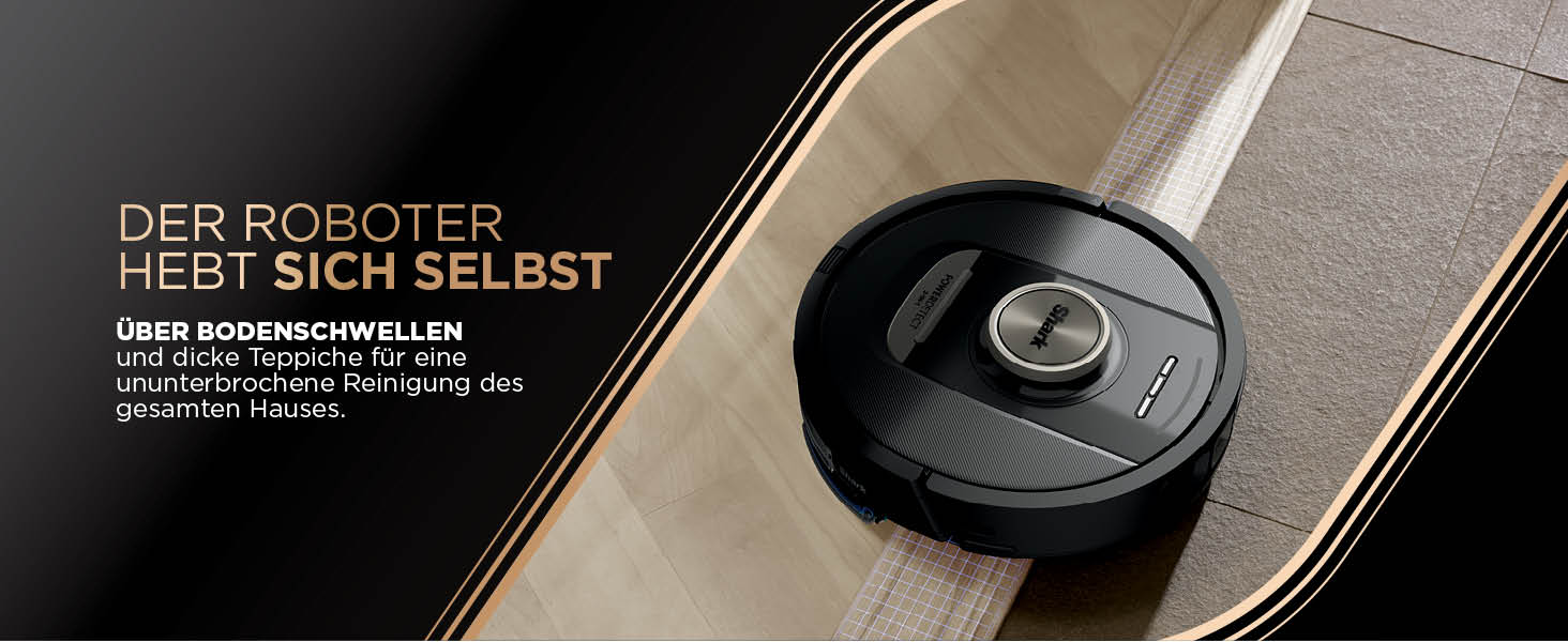 Робот-пилосос та миючий робот Shark PowerDetect RV2800ZEEU: 2-в-1, самостійне очищення, LiDAR-навігація, керування через додаток, чорний