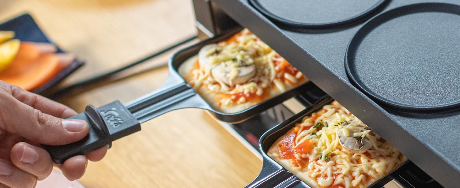 Електричний гриль Solis 5-в-1 7910: Ракле, гриль, вок, піца, крепи - для 4 осіб, нержавіюча сталь, 1020W