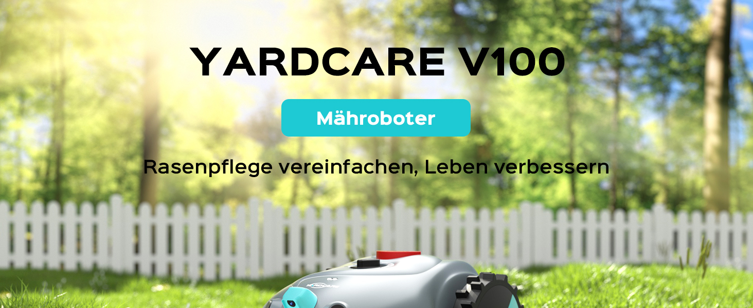 Робот-газонокосачка V100 без обмеженого кабелю з камерою, уникнення перешкод, навігація Vision, акумулятор 4 Ah, 150㎡, запасні леза, спіральне косіння (світло-сірий)