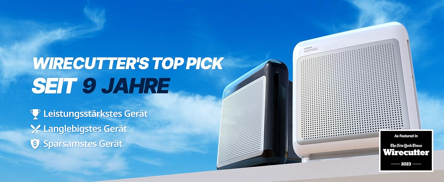 Очищувач повітря COWAY Mighty AP-1512HH з HEPA-фільтром для дому та алергіків, білий (CADR 421 м³/год, від пилу, шерсті та пилку)