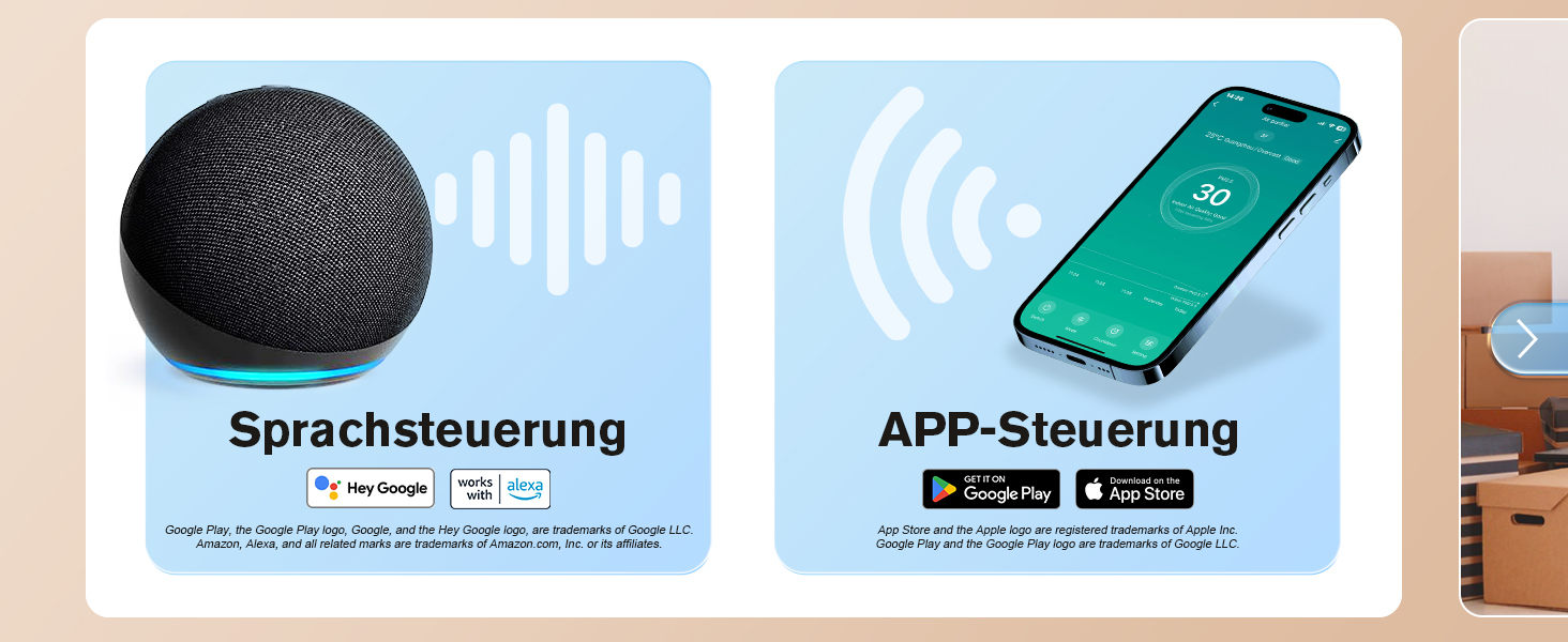 Повітряний очисник Smart для великих приміщень, для алергіків з HEPA фільтром, CADR 300 м³/год, зворотний зв'язок про якість повітря, автоматичний режим, 24 дБ, таймер, білий