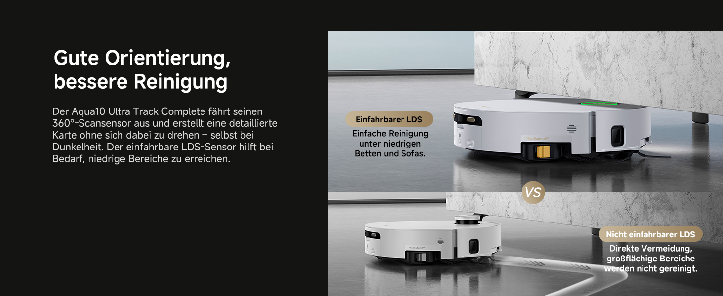 Робот-пилосос Dreame Aqua10 Ultra Track: потужність 30000Pa, безбар'єрне пересування (8 см), самоочищення, автоматичне спустошення, голосове керування