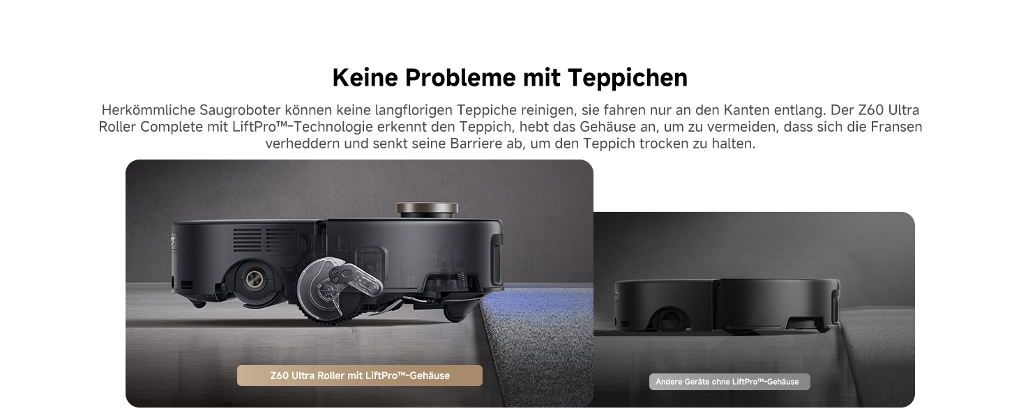 Робот-пилосос Mova Z60 Ultra Complete з вологою тканиною 28000 Па, LiftPro, перешкоди 8 см, DToF+Dual Laser+RGB/LED, AutoShield для килимів, MaxiReach моп & щітка, чорний