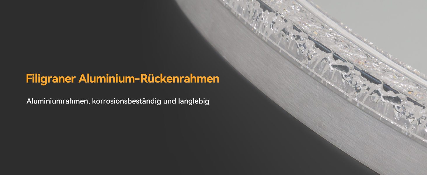 Дзеркало для ванної кімнати YOURLITE з підсвічуванням, діаметр 60 см, LED, 3 кольори, регулювання яскравості, сенсорна кнопка, антизапар, пам'ять, IP44, срібний