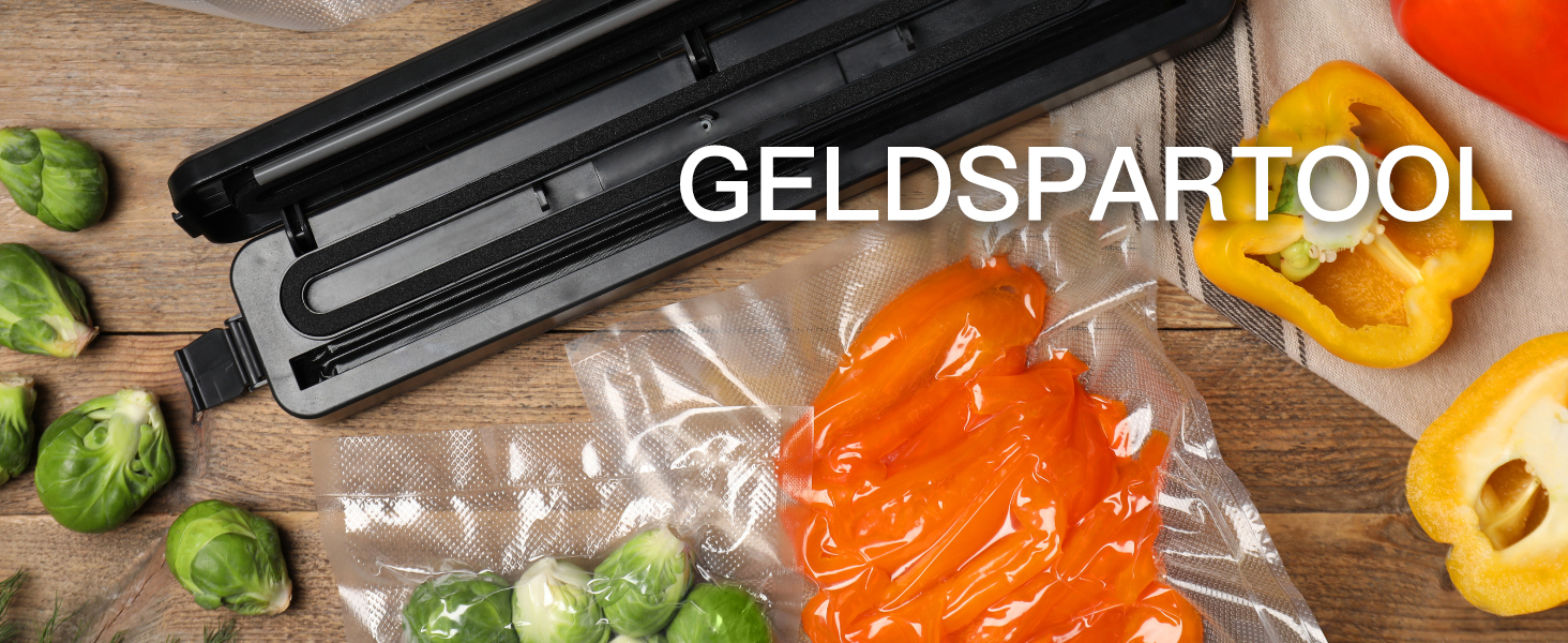 Вакууматор для продуктів MegaWise — потужна компактна машина для вакуумного запакування їжі, автоматична, One-Touch