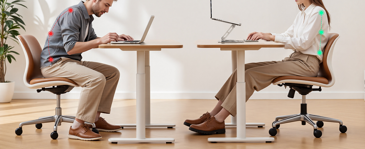 Підставка для ноутбука Lamicall, регульована - 360° обертання, складна, алюмінієва - для столу/офісу, універсальна ергономічна підставка для Macbook Pro Air, 10-17,3' - срібна