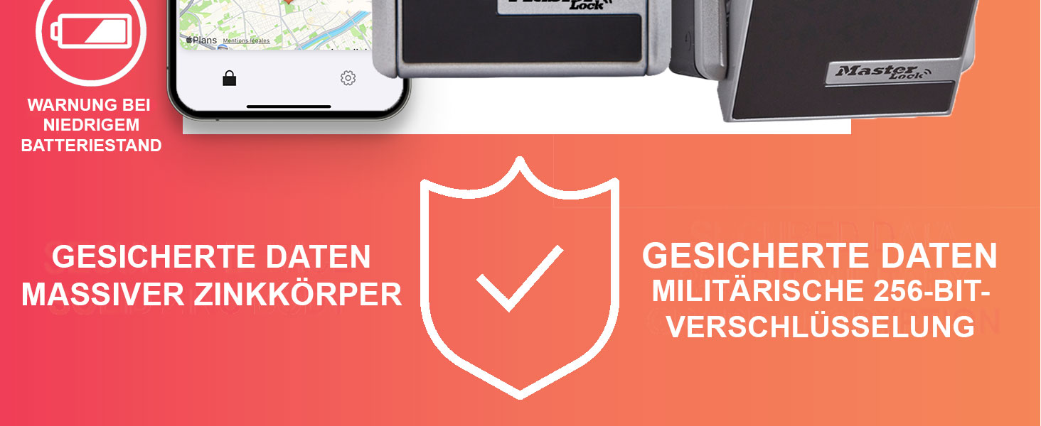Розумний сейф для ключів Master Lock Smart Connected з Bluetooth та кодовим замком, настінний вуличний кейс з військовим шифруванням, 12.7 x 8.3 x 5.9 см