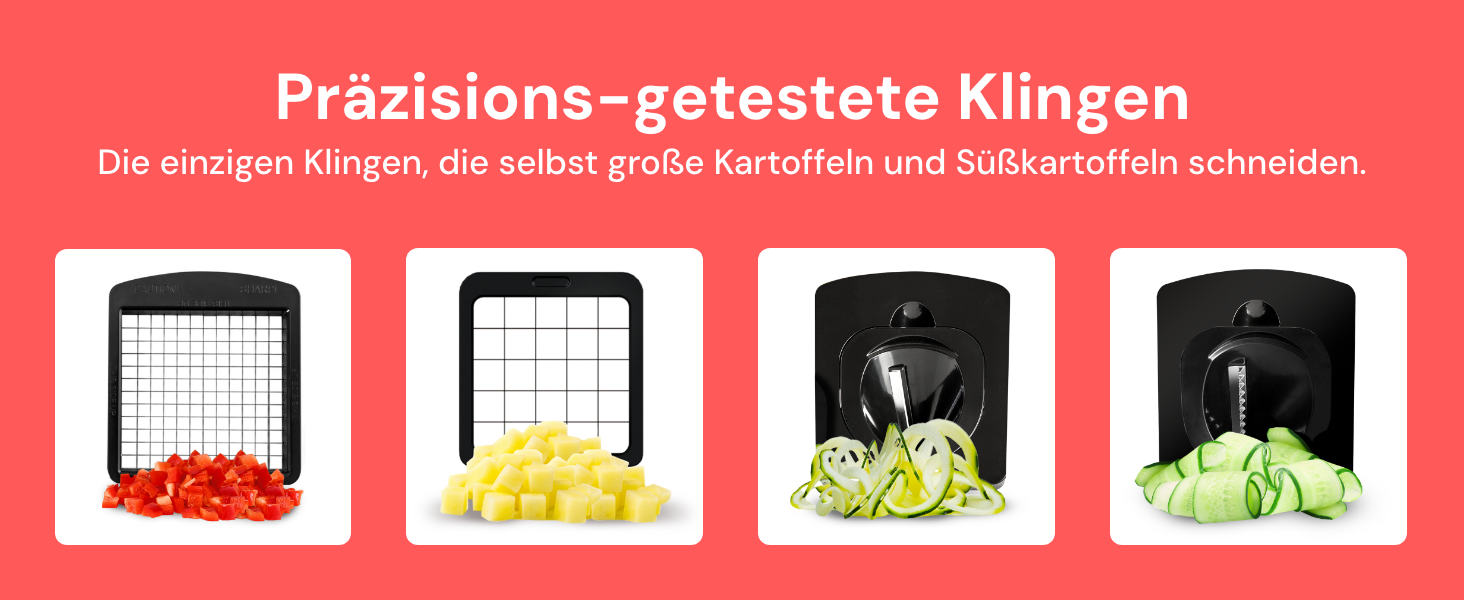 Набір для нарізки овочів та фруктів 4-в-1 (білий) - спіралізатор, нарізувач, тертка, шинковка